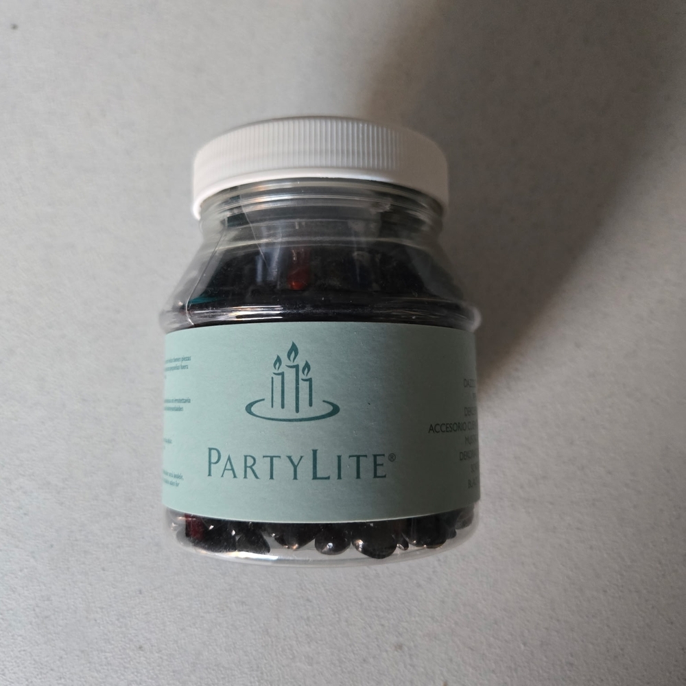 PartyLite Black Beads For Decor
